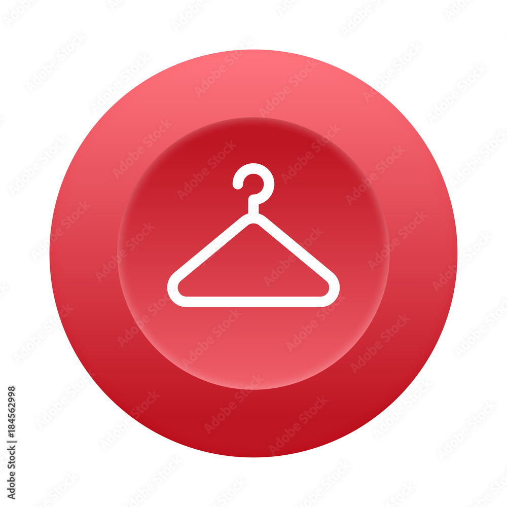 Runder 3D Button - Kleiderbügel Runder 3D Button - Kleiderbügel