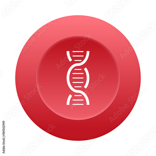 Runder 3D Button - DNA Strang