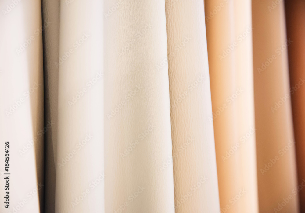Fototapeta premium Color palette sample of leather material.