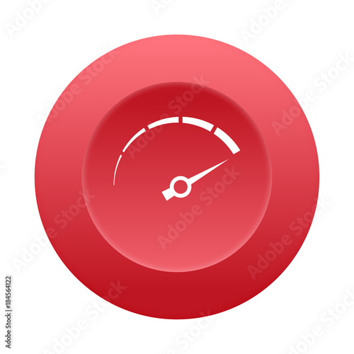 Runder 3D Button - Tachometer