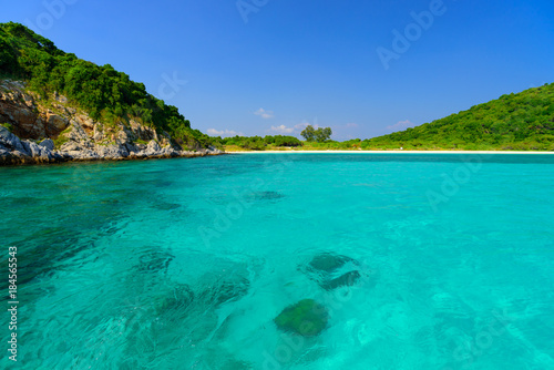 Fototapeta Naklejka Na Ścianę i Meble -  Chan island gulf of Thailand ,Beautiful seascape clear water
