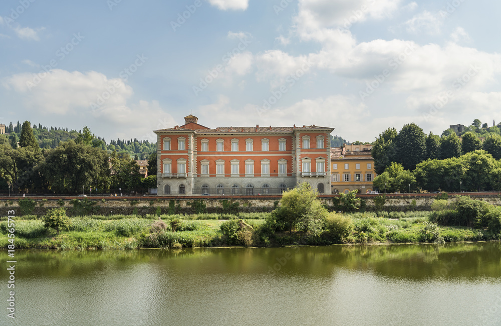 Scenic view of the Lungarno in Florence