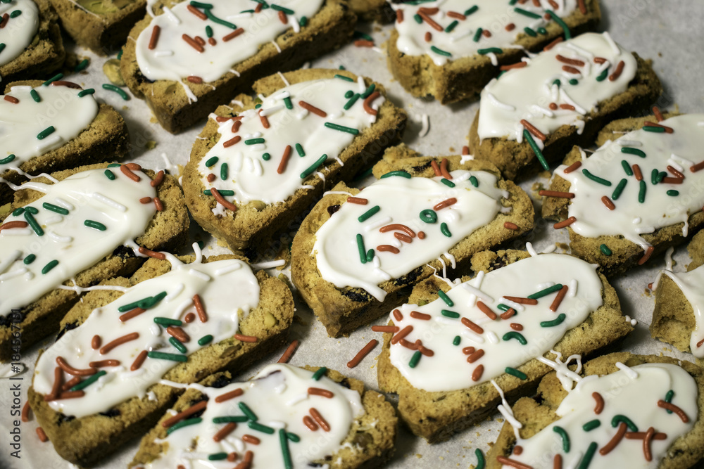 Large Tray Filled with Just Decorated Cookies