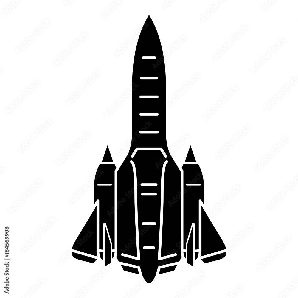 Jet icon, simple style Jet icon, simple style