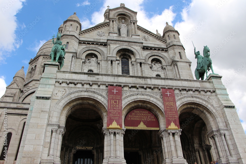 Sacré-Cœur. The Basilica of the Sacred Heart of Paris. France.