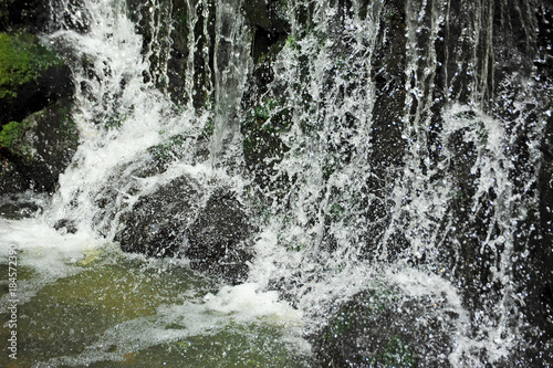 Beautiful waterfall in park