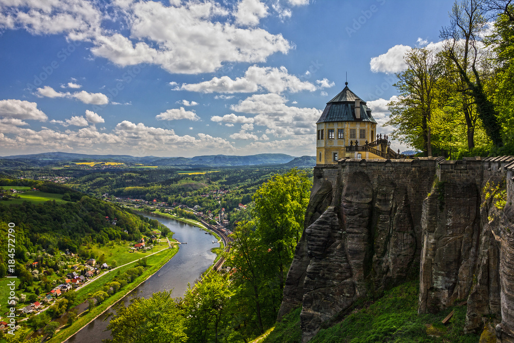 Germany. Castle Koenigstein.Saxon Switzerland