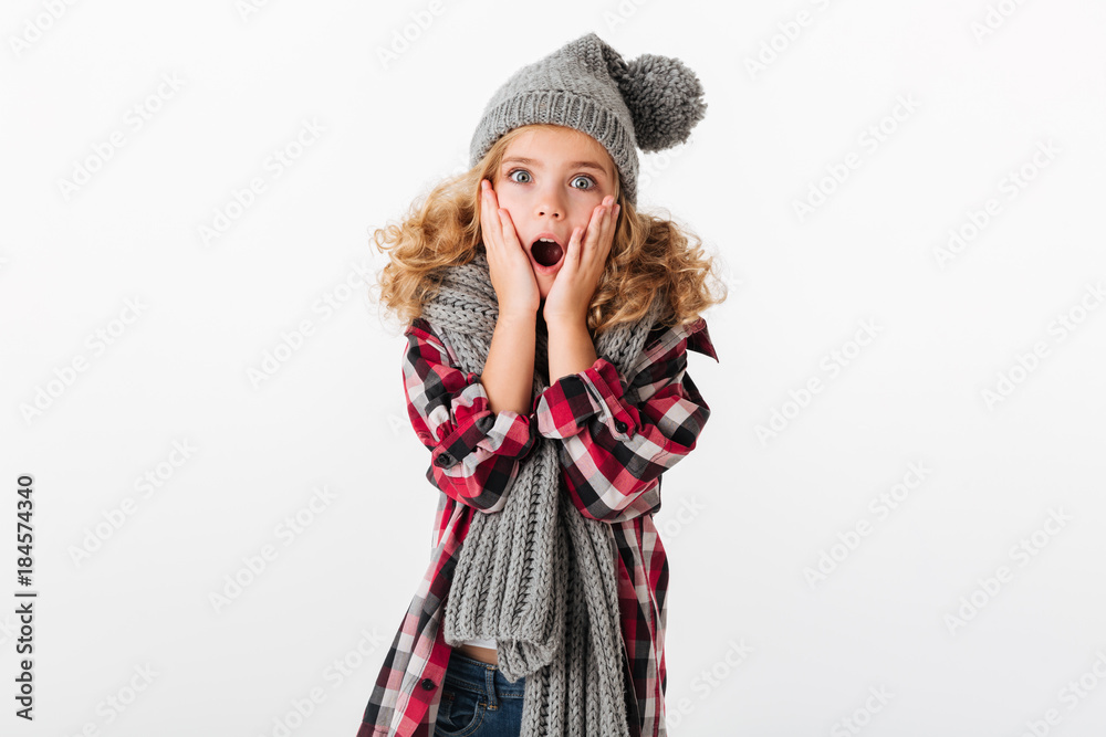 Portrait of a shocked little girl Portrait of a shocked little girl