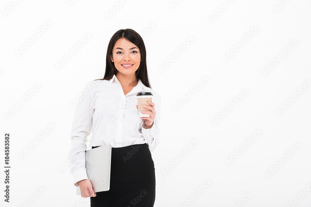 Portrait of a cheery asian businesswoman Portrait of a cheery asian businesswoman