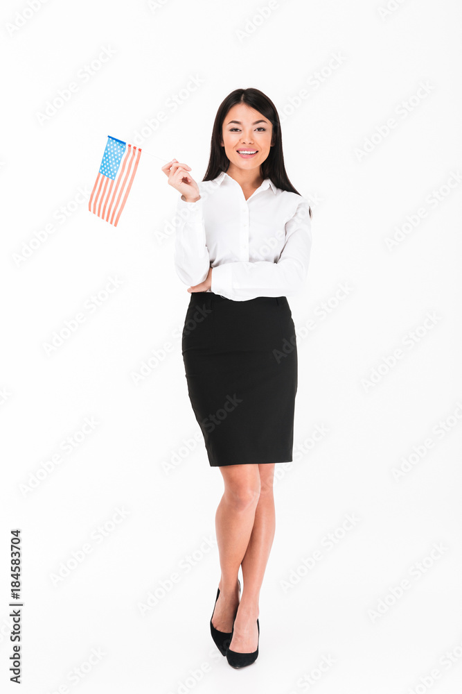 Full length portrait of a smiling asian businesswoman Full length portrait of a smiling asian businesswoman