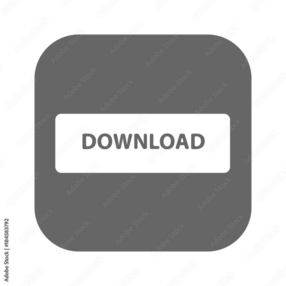 Web download icon, buttons