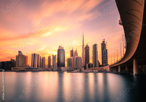 Fototapet Dubai downtown skyline