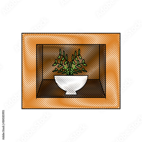 shelf with decorative objects