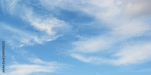 White clouds in sky