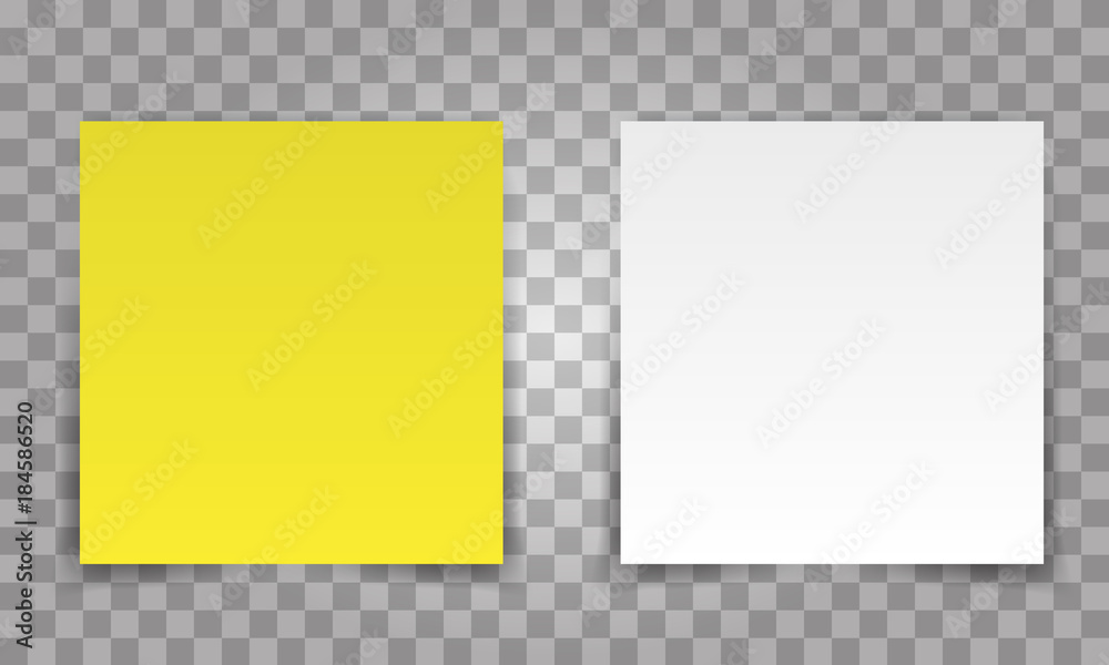 Office paper sheet pin with shadow isolated on a transparent background ...
