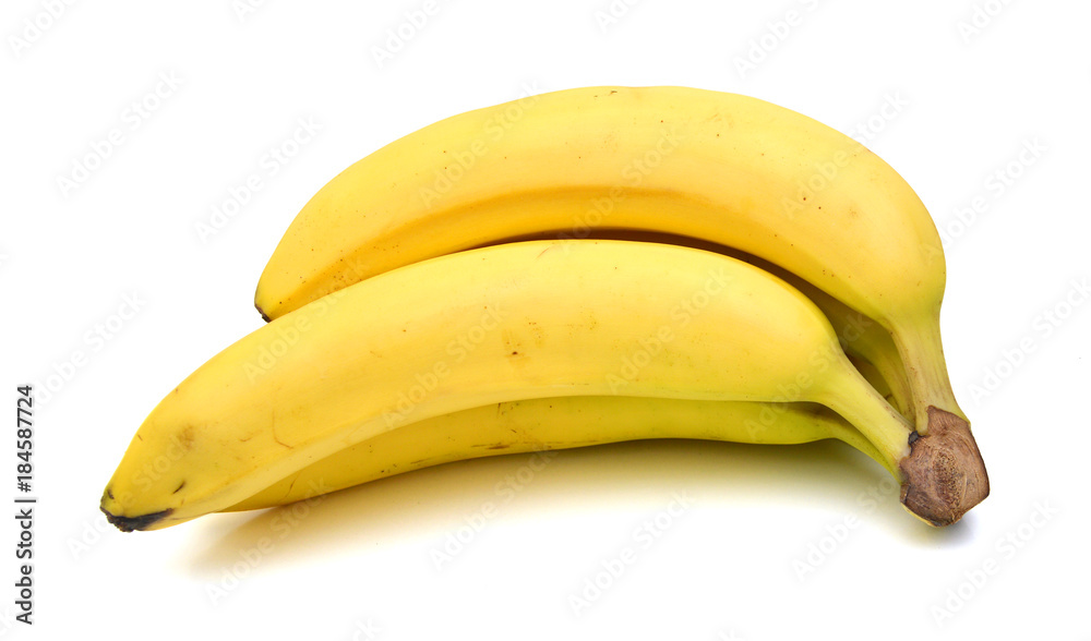Bunch of ripe bananas isolated on white background Bunch of ripe bananas isolated on white background