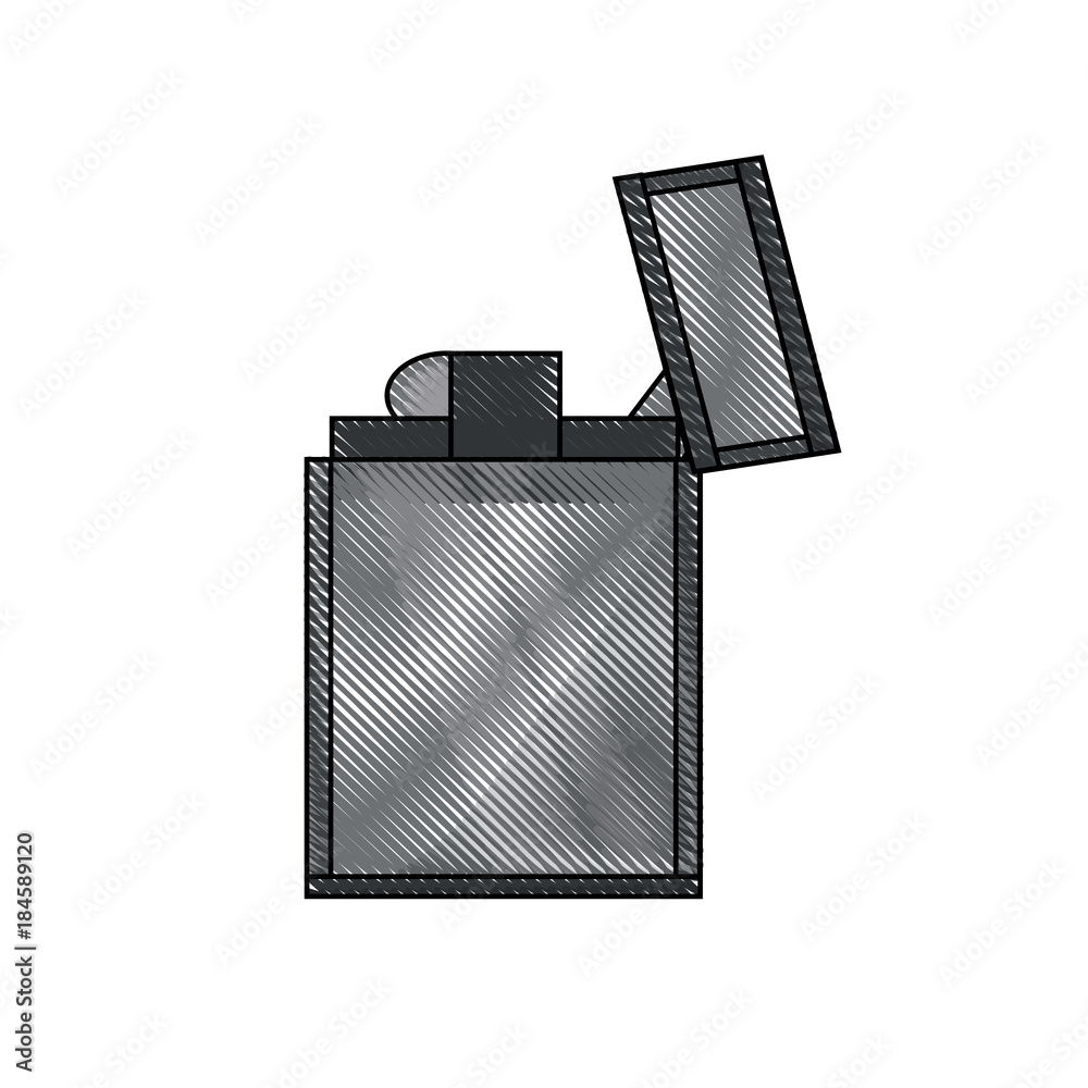 Obraz premium metal lighter icon