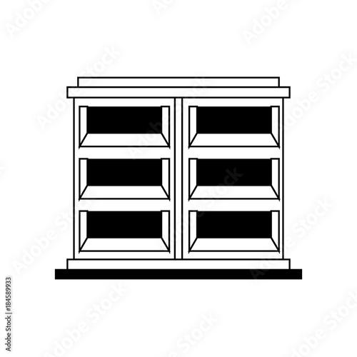 empty shelves unit icon