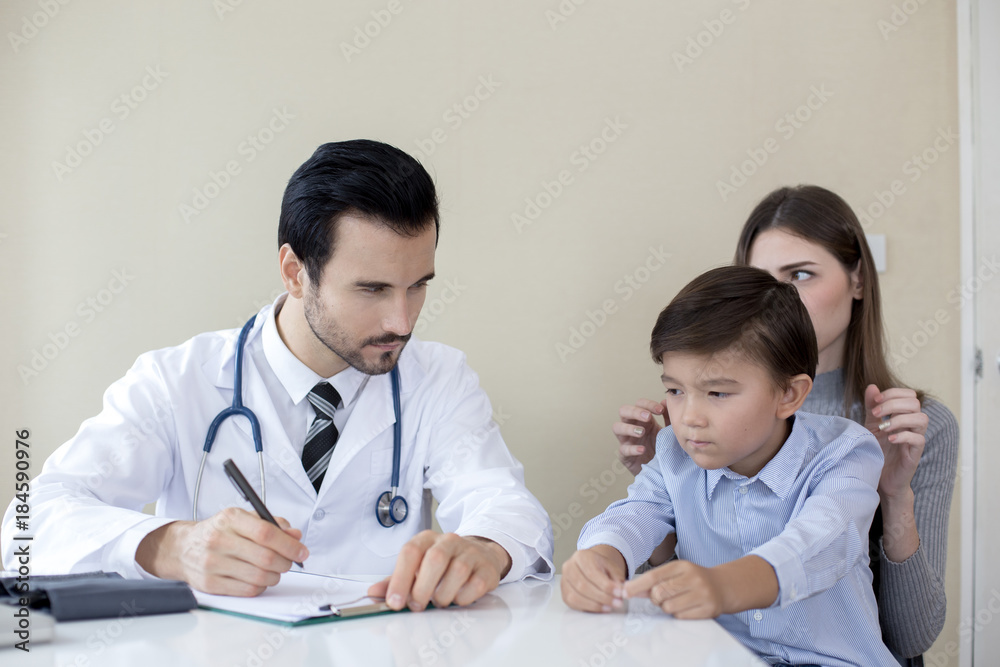 Portrait of Doctor working at hospital. People with medical concept. Portrait of Doctor working at hospital. People with medical concept.