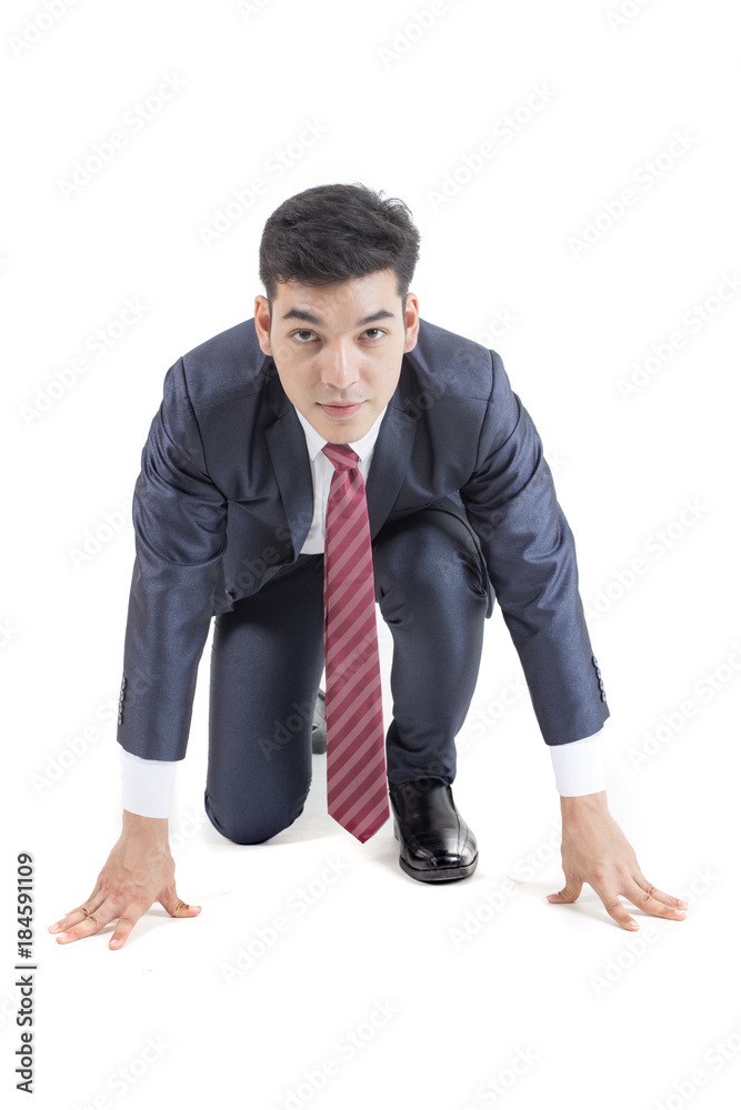 Asian Businessman posing on White Background. Business start up concept, isolated on white background. Asian Businessman posing on White Background. Business start up concept, isolated on white background.