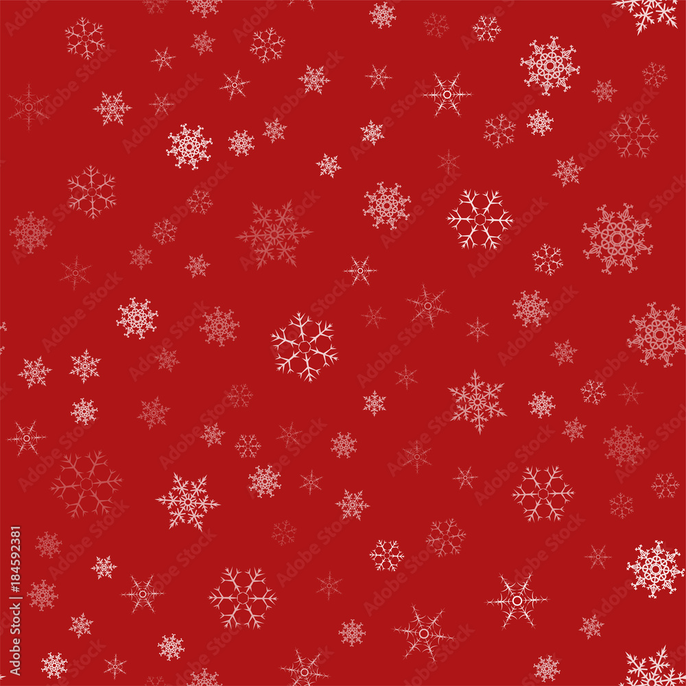 frame of snowflakes. Christmas festive background. To design posters, postcards, greeting, invitation for the new year.