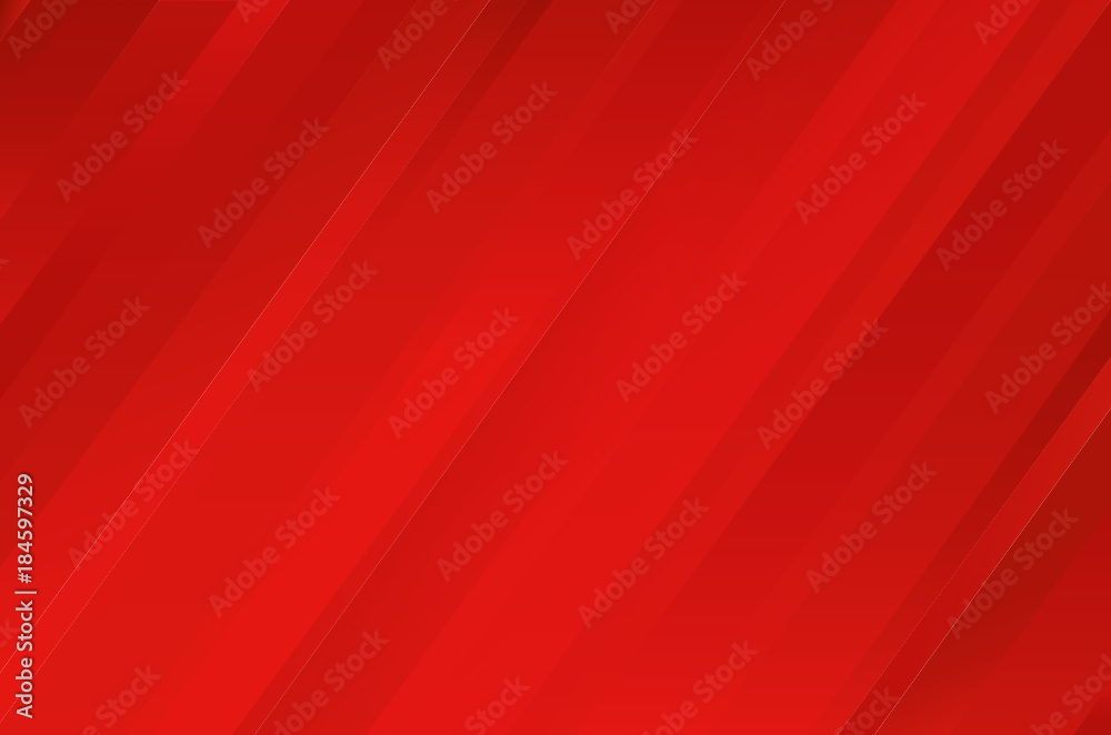 Fototapeta premium Abstract red background with stripes. Vector. Empty space for text