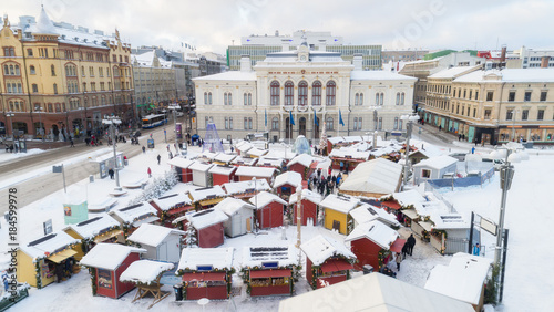 Foto Christmas market in Tampere city, Finland