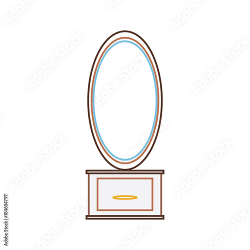 dressing table with mirror icon