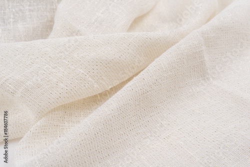 Natural fabric linen. sackcloth textured. texture, background, pattern.