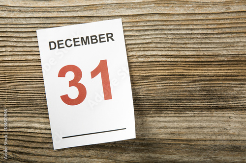 Calendario 31 dicembre