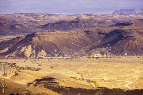 Aerial view of the desert. Israel