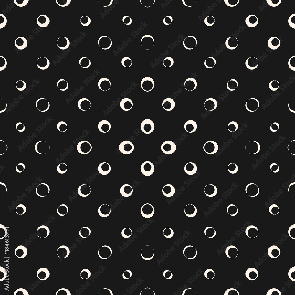 Vector halftone dots & bubbles seamless pattern. Abstract geometric texture Vector halftone dots & bubbles seamless pattern. Abstract geometric texture