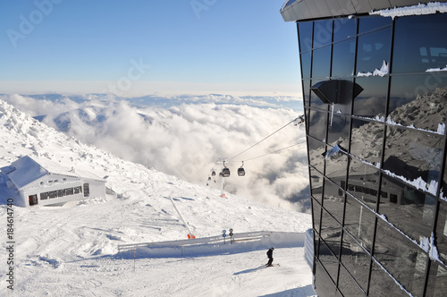 View from the station of the cableway on the south slopes of Mount Chopok, Sl...