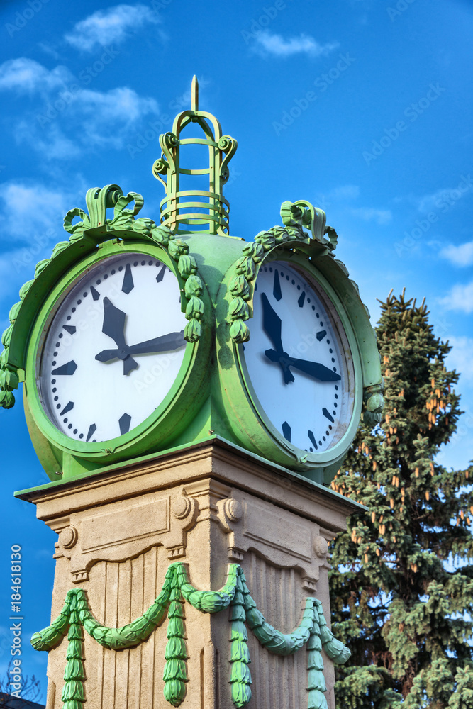 Otto Wagner Uhr Steinhof Stock Photo | Adobe Stock