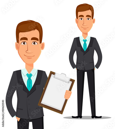 Business man cartoon character