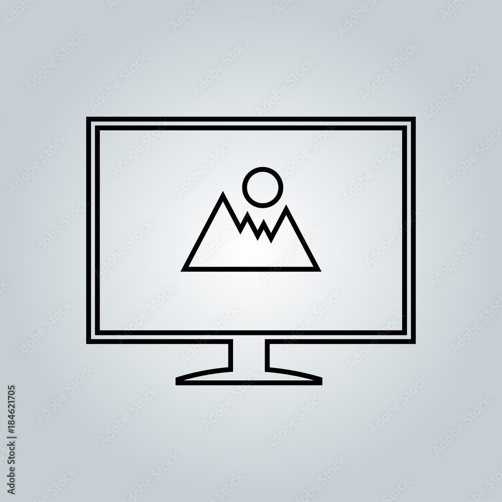 Computer screen icon
