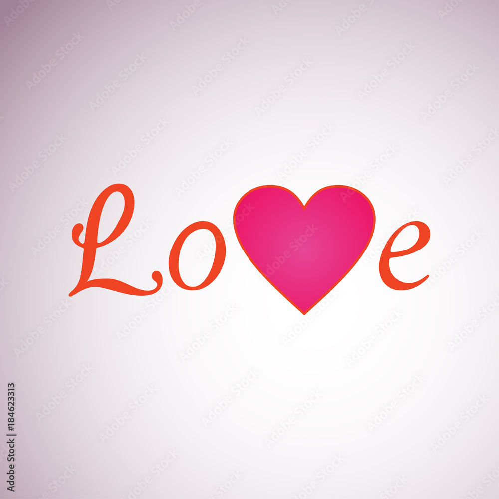 love heart flat icon