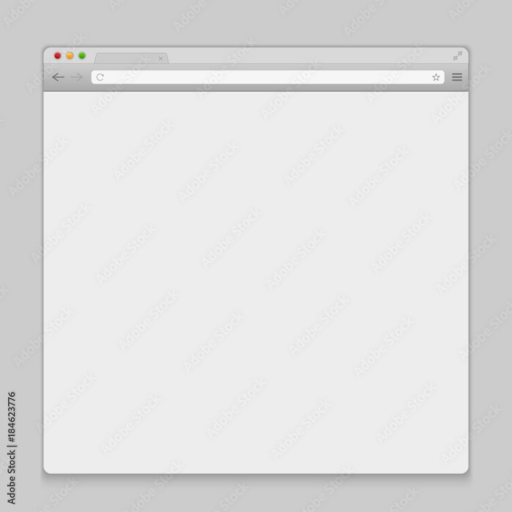 Creative vector illustration of open internet browser isolated on background. Art design window, frame search template. Abstract concept graphic blank web page element for pc, tablet and mobile phone Creative vector illustration of open internet browser isolated on background. Art design window, frame search template. Abstract concept graphic blank web page element for pc, tablet and mobile phone