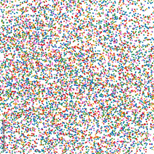 Multi-colored chips on a white background. Multi-colored confetti. Vector background