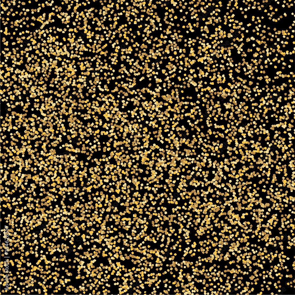 Background Golden crumbs. Gold dust. Yellow confetti.