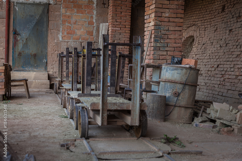 old factory for the production of pale bricks from clay for building purposes old factory for the production of pale bricks from clay for building purposes