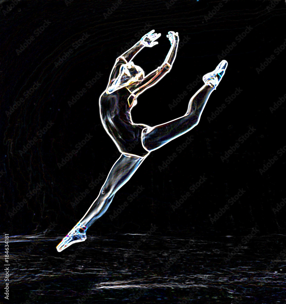 Illustrazione Stock Disegno ballerina | Adobe Stock