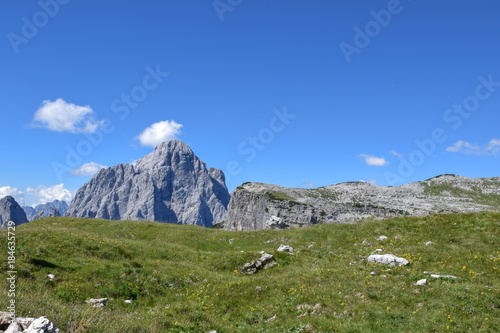 Una nuvola sul monte Agner photo