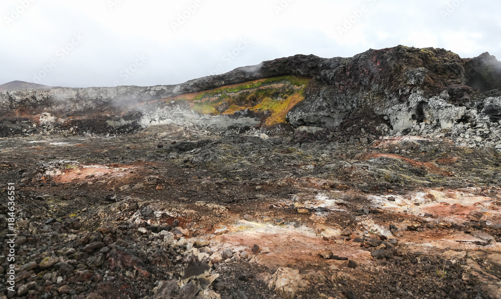 Leirhnjukur lava field in Iceland Leirhnjukur lava field in Iceland