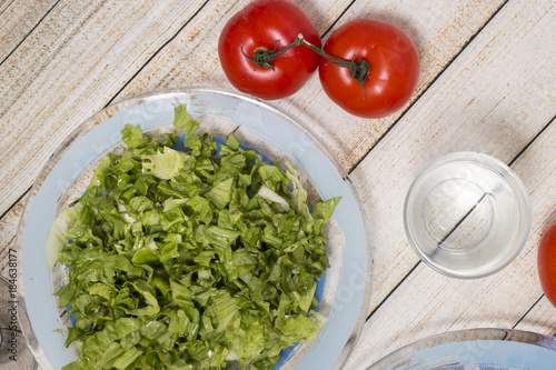 Healthy letucce salad
