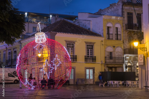 Christmas ball in Faro city
