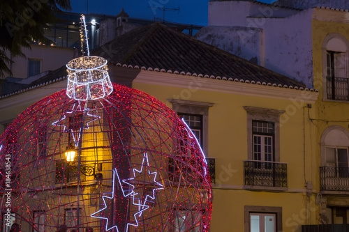 Christmas ball in Faro city