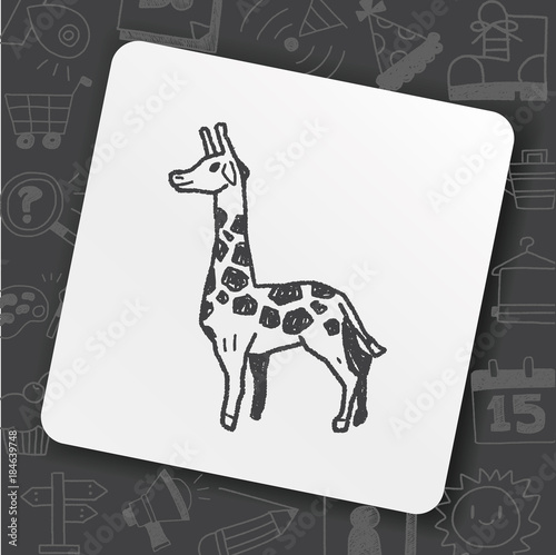 giraffe doodle