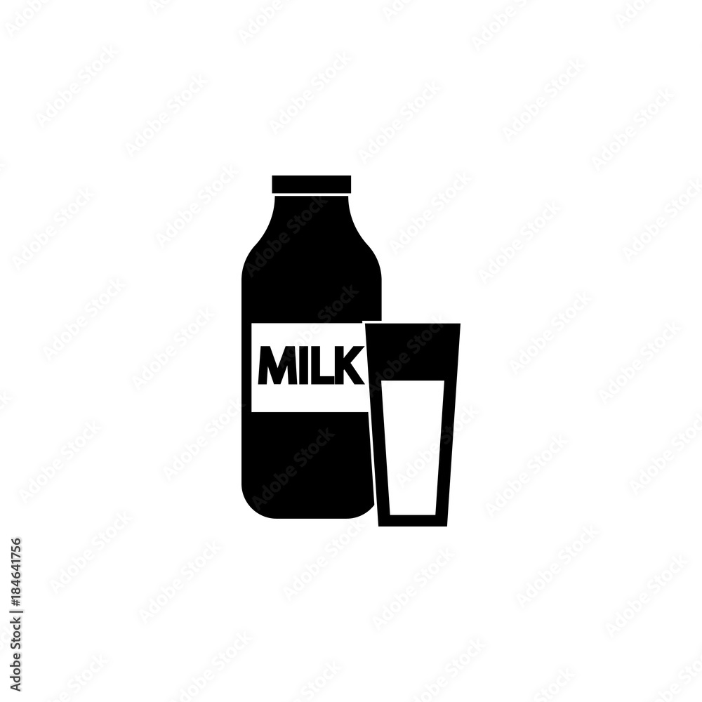 Milk in bottle icon. Breakfast Icon. Premium quality graphic design. Signs, symbols collection, simple icon for websites, web design, mobile app Milk in bottle icon. Breakfast Icon. Premium quality graphic design. Signs, symbols collection, simple icon for websites, web design, mobile app
