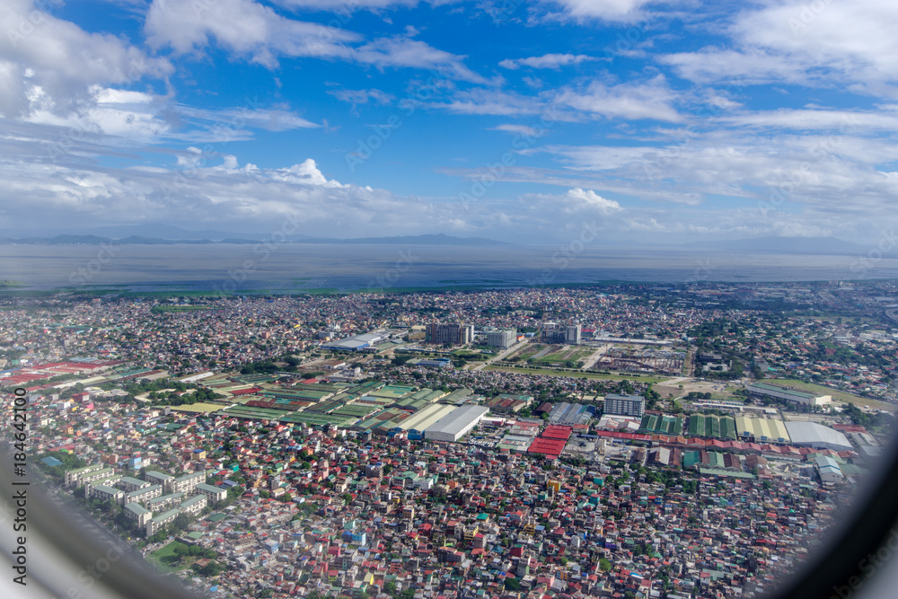 Manila view from Airplane, Philippines